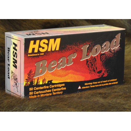 HSM BEAR AMMO .44 REM MAG . 305GR. WFN GAS CHECK 50-PACK