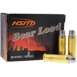 HSM BEAR AMMO .44 REMINGTON MAG .305GR. WFN GAS CHECK 20-PACK