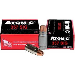 ATOMIC AMMO .357 SIG 147GR. BONDED JHP 20-PACK