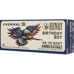 FEDERAL HENRY BIRTHDAY BOY 45-70 300GR JHP 20RD 10BX/CS FEDERAL HENRY BIRTHDAY BOY 45-70 300GR JHP 20RD 10BX/CS
