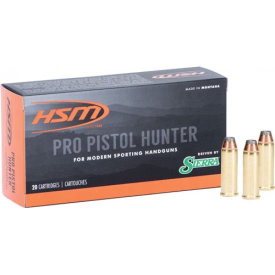 HSM AMMO PRO PISTOL 45LC300GR SIERRA JSP 20-PACK