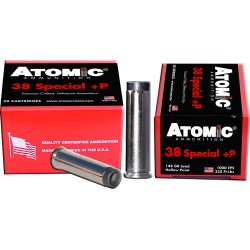 ATOMIC AMMO .38 SPECIAL +P 148GR. WC UP-SIDE-DOWN 20-PACK
