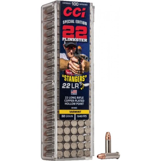 CCI AMMO STANGER .22LR 1640FPS. 32GR. JHP 100-PACK