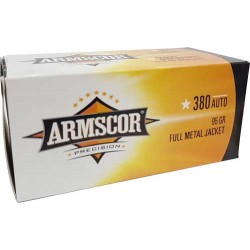 ARMSCOR AMMO .380ACP 95GR. FMJ VALUE PACK 100 ROUND PACK