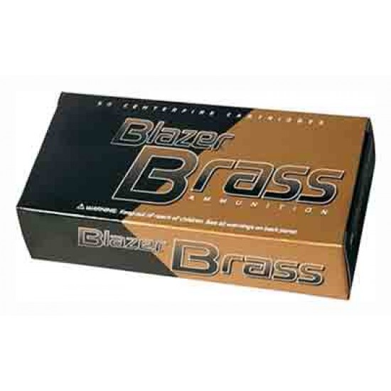 CCI AMMO 9MM LUGER 115GR. FMJ BLAZER BRASS 50-PACK