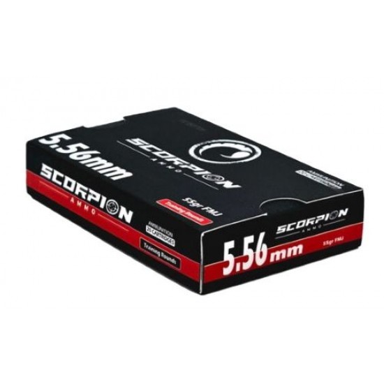 SCORPION 5.56X45 55GR FMJ 20RD 25BX/CS