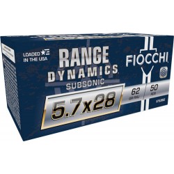 FIOCCHI 5.7X28MM 62GR FMJ SUBSONIC 50RD