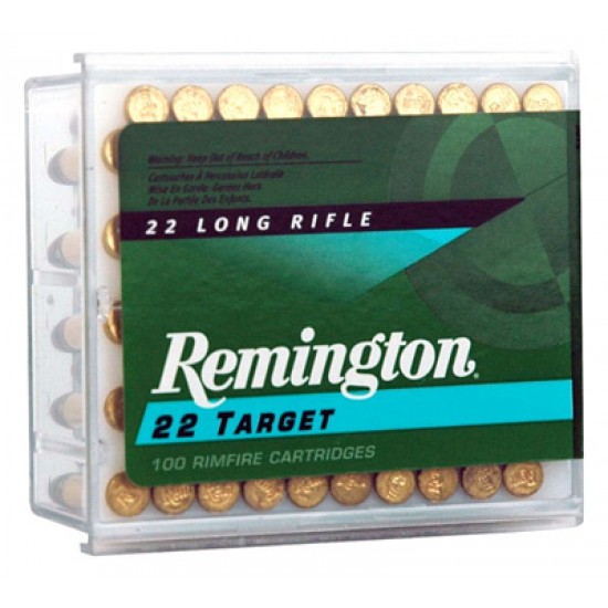 REMINGTON AMMO .22 LONG RIFLE 100-PK STD. VELOCITY TARGET 40GR. RN