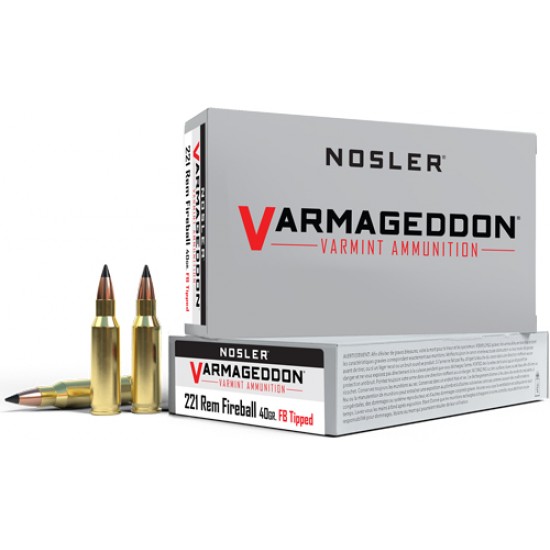 NOSLER VARMAGEDDON 222 REM 50GR FBT 20RD 20BX/CS