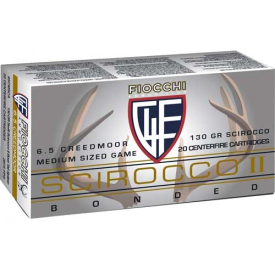 FIOCCHI 6.5 CREEDMOOR 130GR. SCIROCCO 20-PACK