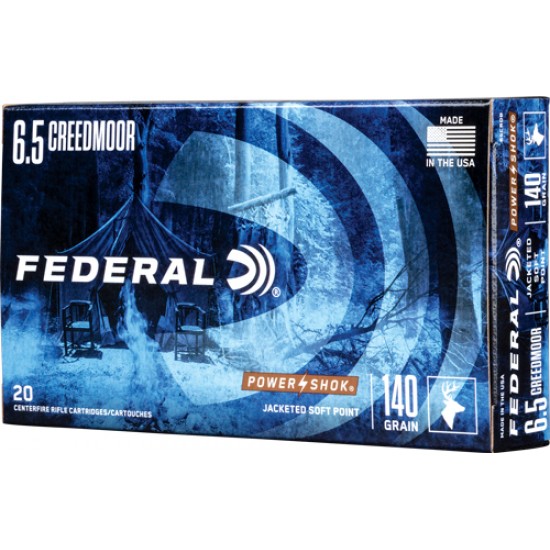 FEDERAL AMMO POWER-SHOK 6.5CM 140GR. SP 20-PACK