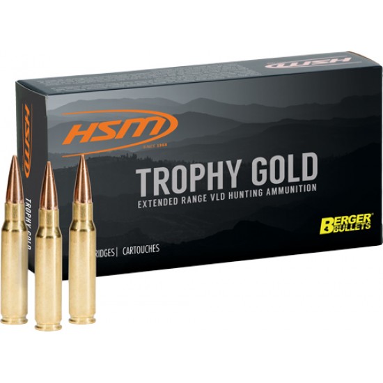 HSM AMMO TG 6.5 GRENDEL 130GR. BERGER MATCH HUNTING 20PK