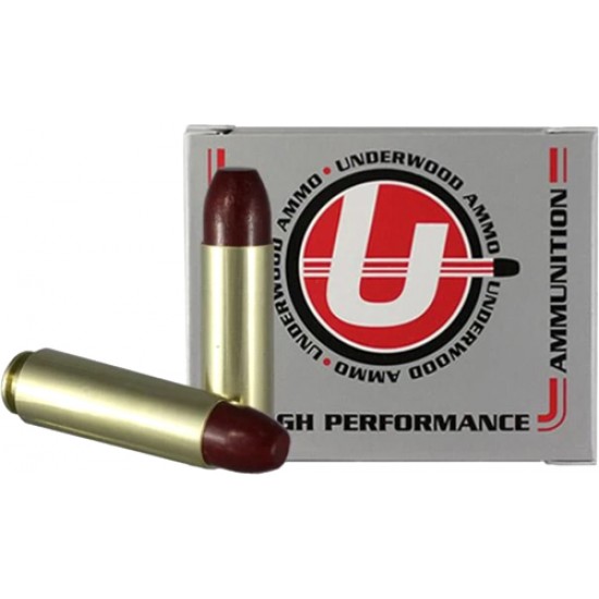 UNDERWOOD AMMO .50 BEOWULF 375GR. LEAD FLAT NOSE 20-PACK