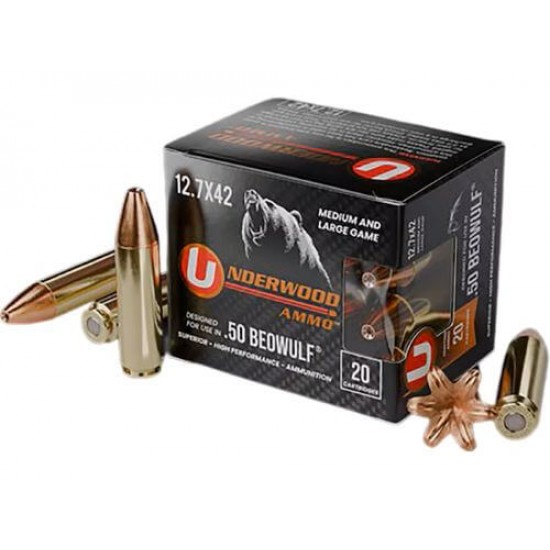 UNDERWOOD 50 BEOWULF 375GR XPB JHP 20RD 10BX/CASE