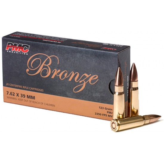 PMC AMMO 7.62x39 123GR. FMJ 20-PACK
