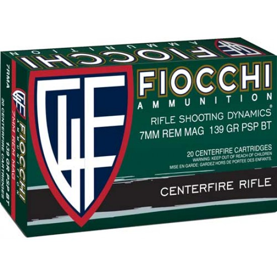 FIOCCHI 7MM REM. MAG . 139GR PSP 20-PACK