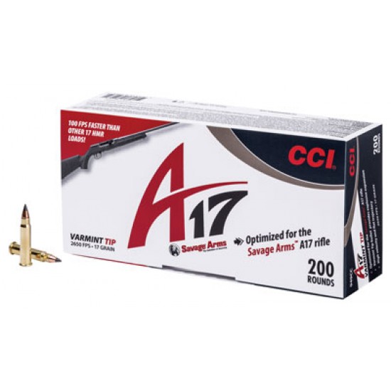 CCI AMMO VARMINT TIP .17HMR 17GR. 200-PK