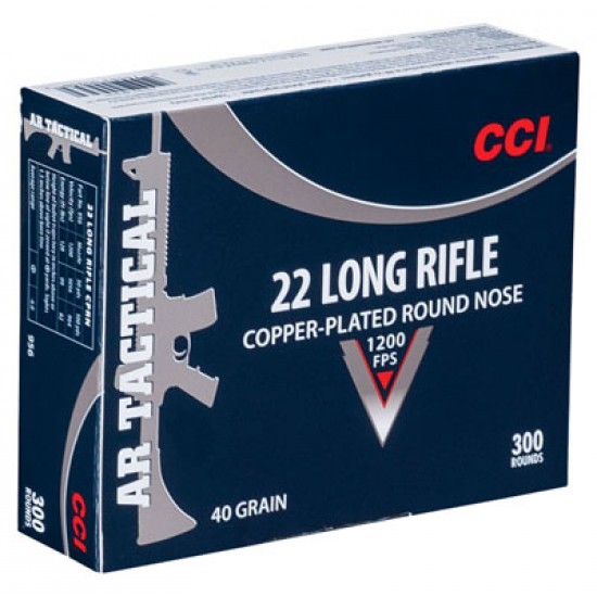 CCI AMMO TACTICAL .22LR 1200FPS. 40GR. CPRN 300-PK