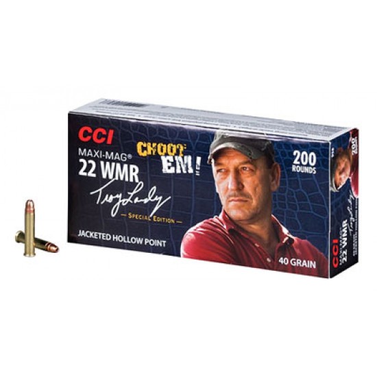 CCI MAXI-MAG 22WMR 1875FPS 40GR. JHP 200RD 10BX/CS