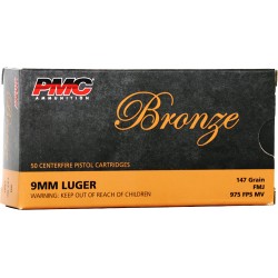 PMC 9MM LUGER 147GR FMJ 50RD 20BX/CS