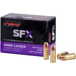 PMC AMMO 9MM LUGER 124GR. SFX-HOLLOW POINT 20-PACK