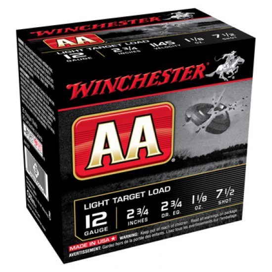 WINCHESTER AMMO AA TARGET 12GA. 2.75