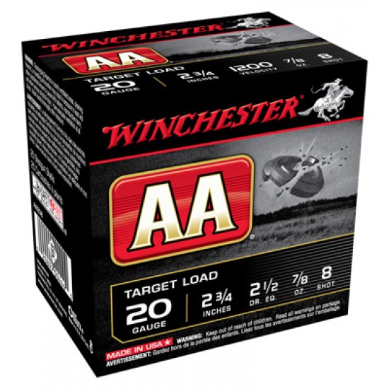 WINCHESTER AMMO AA TARGET 20GA. 2.75