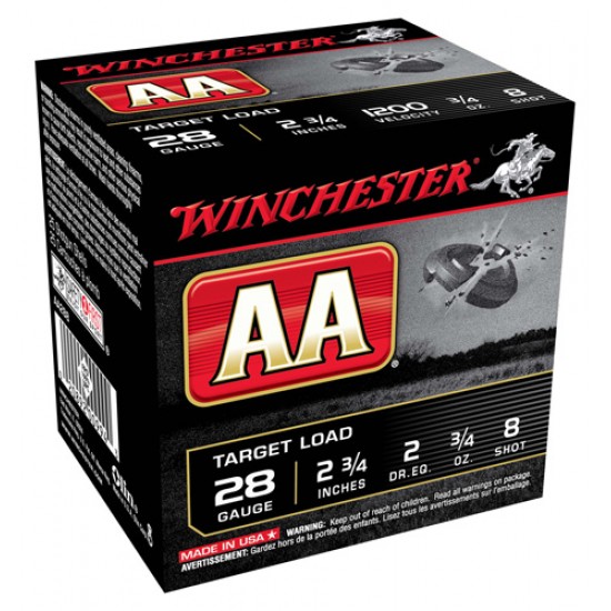 WINCHESTER AMMO AA TARGET 28GA. 2.75