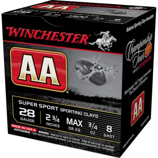 WINCHESTER AMMO AA TARGET 28GA. 2.75