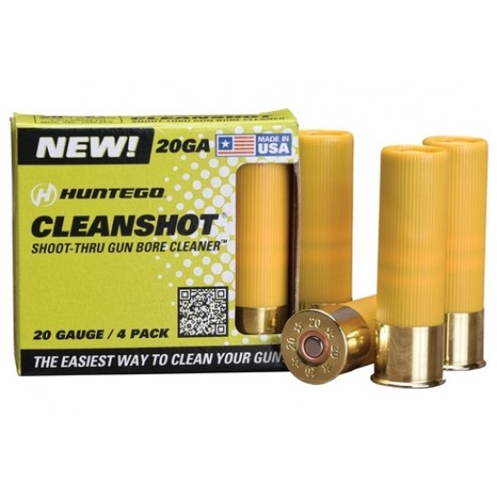 CLEANSHOT SHOOT THROUGH GUN BORE CLEANER 20 GA. 4-PACK