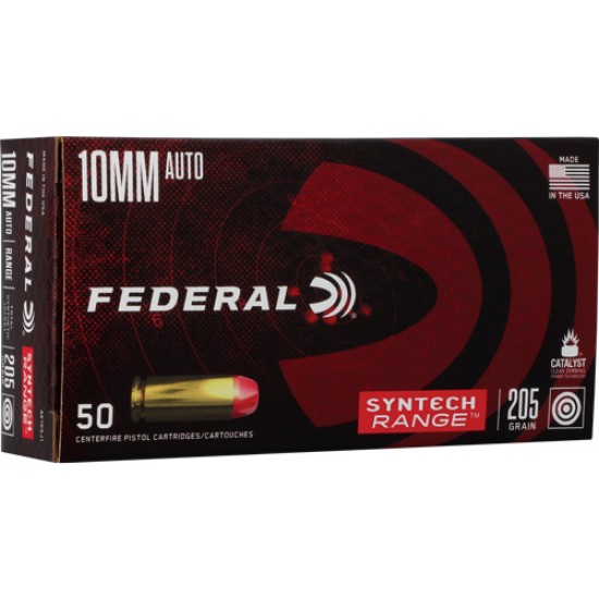 FEDERAL AMMO AE 10MM 205GR. TOTAL SYNTHETIC RANGE 50-PK