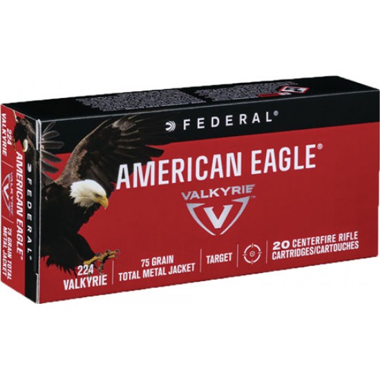 FEDERAL AMMO AE .224 VALKRIE 75GR. TMJ 20-PACK