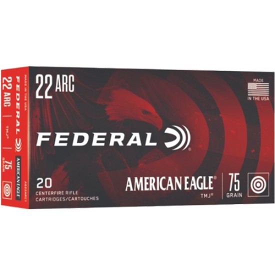 FEDERAL AE 22ARC 75GR FMJ-BT 20RD 10BX/CS