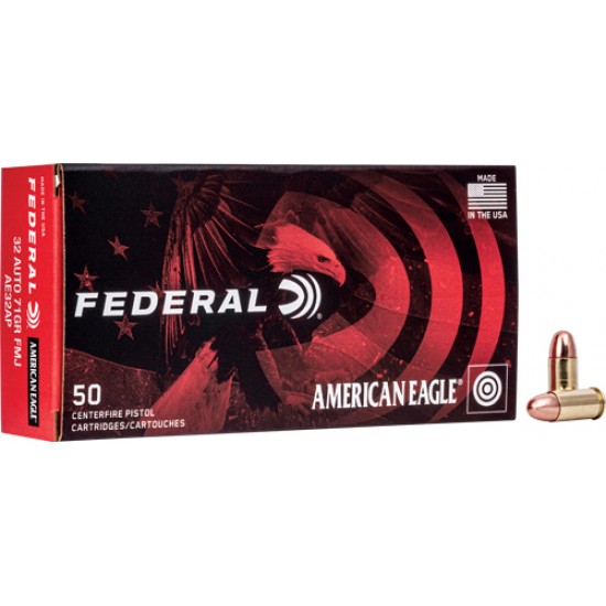 FEDERAL AE 25ACP. 50GR FMJ 50RD 20BX/CS