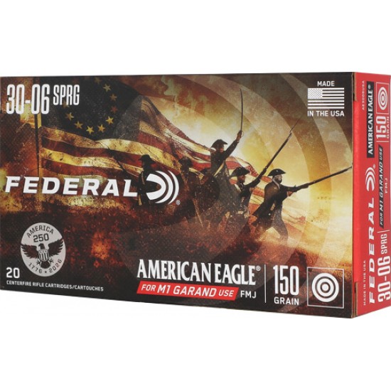 FEDERAL AE 30-06 150GR SP 20RD 10BX/CS AMERICA 250TH