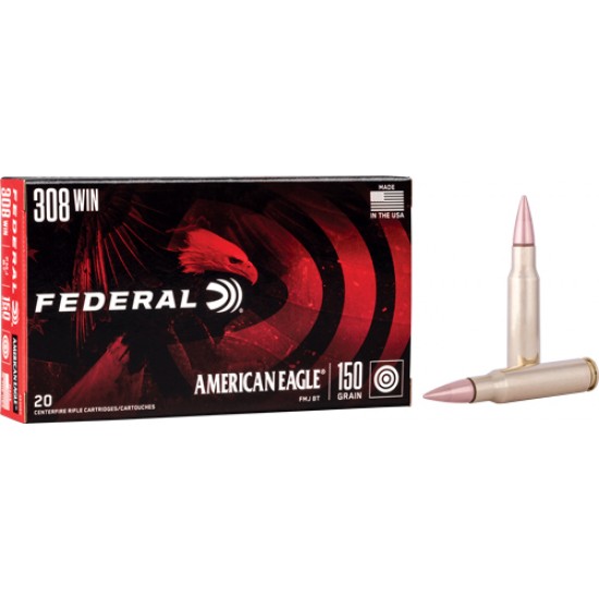 FEDERAL AMMO AE .308 WIN.150GR. FMJBT 2PACK