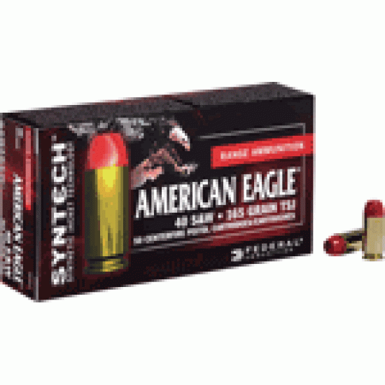 FEDERAL AMMO AE .40 S&W 165GR.TOTAL SYNTHETIC JACKETS 50-PK