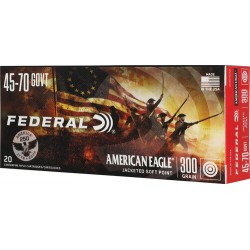 FEDERAL AE 45-70 GOV 300GR SP 20RD 10BX/CS AMERICA 250TH