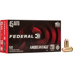 FEDERAL AMMOP AE .45ACP 230GR. FMJ 50-PACK