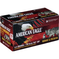 FEDERAL AMMO AE 6.5 GRENDEL 90GR. JHP 20-PACK FEDERAL AMMO AE 6.5 GRENDEL 90GR. JHP 20-PACK