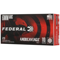 FEDERAL AE 6MM ARC 130GR TMJ 100GR SP 20RD 10BX/CS