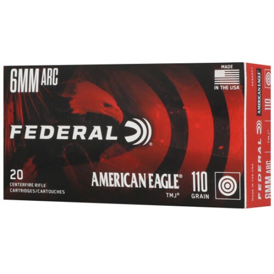 FEDERAL AE 6MM ARC 130GR TMJ 100GR SP 20RD 10BX/CS