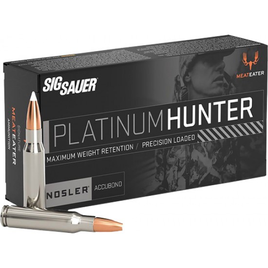 SIG 7MM REM MAG 160GR PLANTINU HUNTER ACCUBOND 20RD 10BX/CS