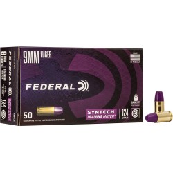 FEDERAL AMMO AE 9MM LUGER 124GR. TRAINING MATCH TSJ 50-PACK