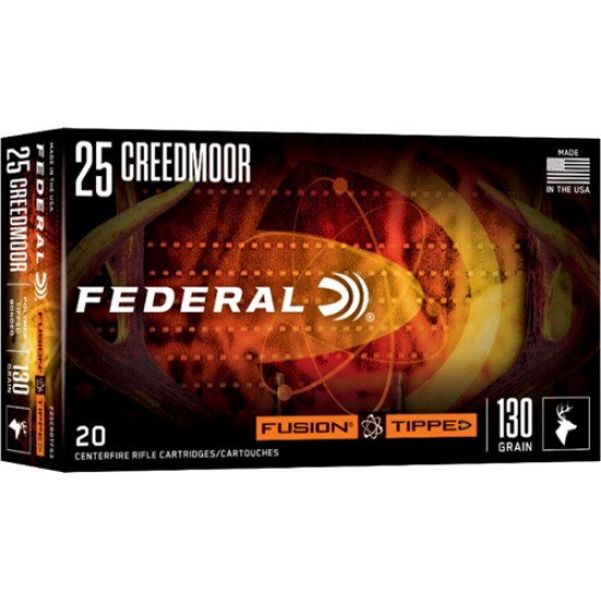 FEDERAL FUSION 25 CM 130GR FUSION TIPPED 20RD 10BX/CS