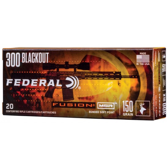 FEDERAL AMMO FUSION .300 BLK150GR. FUSION 20-PACK
