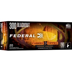 FEDERAL FUSION 300 AAC 190GR FUSION SUBSONIC 20RD 10BX/CS