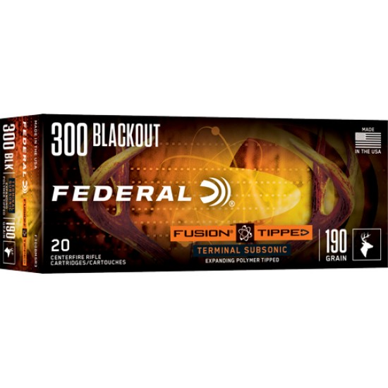 FEDERAL FUSION 300 AAC 190GR FUSION SUBSONIC 20RD 10BX/CS