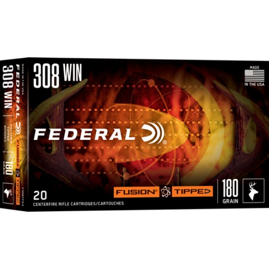 FEDERAL FUSION 308 WIN 180GR TIPPED FUSION 20RD 10BX/CS