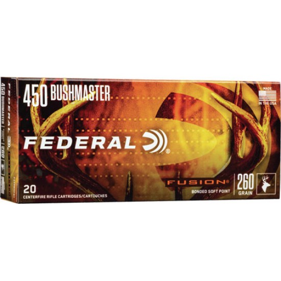 FEDERAL AMMO FUSION 450 BUSHMASTER 300GR. FUSION 20-PACK